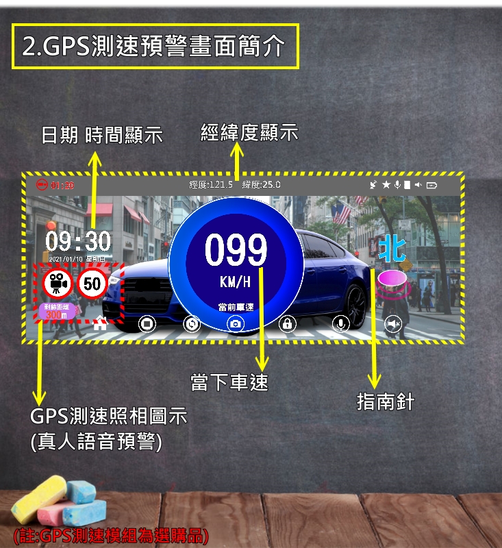 送32G卡【大視界 七吋觸控瑩幕GPS行車紀錄器】觸控操作 雙鏡頭 超強夜視 行車記錄器 GPS測速可選 行車紀錄器