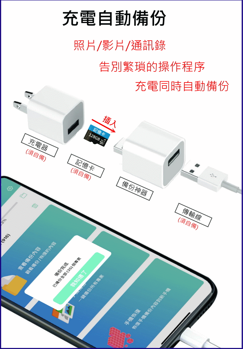 【iphone 專用 自動備份神器】備份豆腐頭 bakcup cube 自動備份 照片 影片 聯絡人